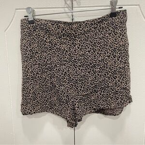 American Eagle Leopard Print Shorts